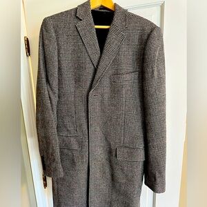 Men’s J Crew Ludlow Glenplaid topcoat